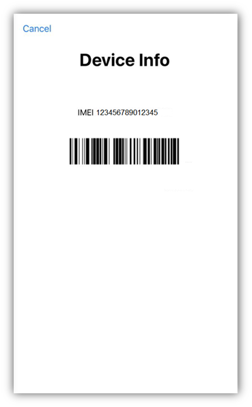 IMEI number on your iPhone